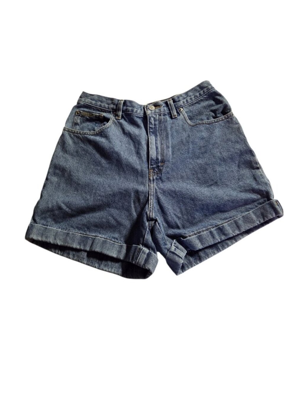Vintage Calvin Klein Jeans High Waisted Denim Shorts 90s Medium Wash Size 11/12